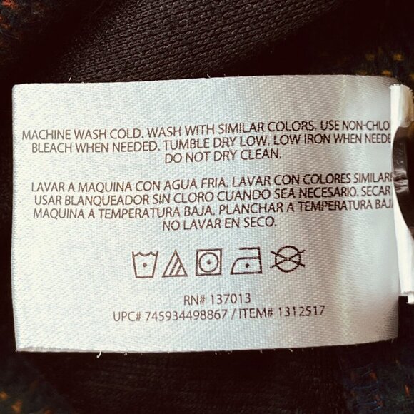 Orvis Big Bear Flannel Button Front Shirt Size XXL Heavyweight Double Brushed - Picture 13 of 13